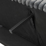 Hinwil Futon Sofa Bed Pink, Beige Grey, & Black