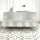 Hinwil Futon Sofa Bed Pink, Beige Grey, & Black