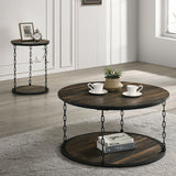 Ophira 3 Pc. Table Set Brown