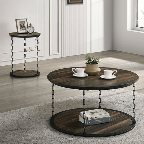 Ophira 3 Pc. Table Set Brown