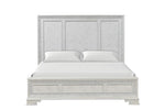 Stella Mia 4 Pc 5 Pc Queen Bedroom Set White & White