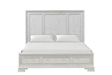 Stella Mia 4 Pc 5 Pc Queen Bedroom Set White & White