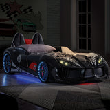 Trackster Bed White, Red,, Black, & Blue