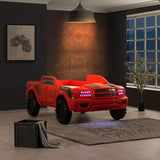 Roverton Bed Red & Grey