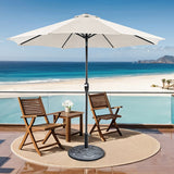Soli 9' Outdoor Umbrella w/ Auto Tilt + 21" Round Base