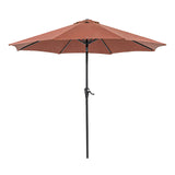 Tano 9' Outdoor Umbrella + 21" Round Base