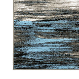 Sivas Area Rug Black and Blue